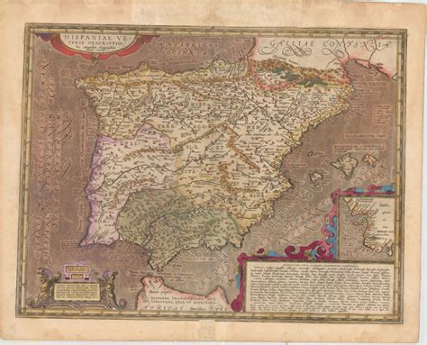 España. Mapas Históricos. 1586