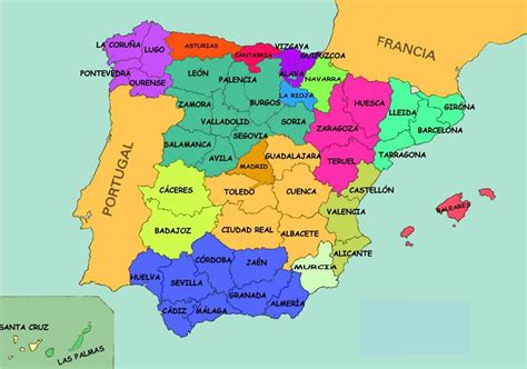España para niños: Provincias españolas