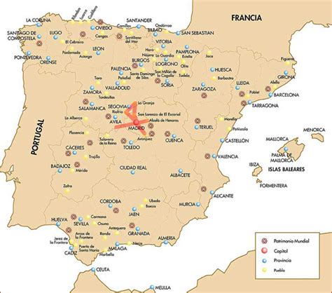 España: Provincias y Patrimonio de la Humanidad