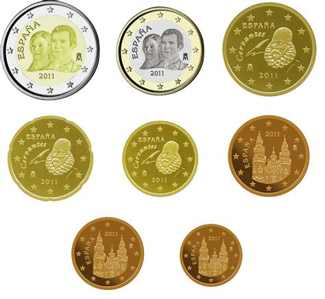 ESPAÑA. Serie Euro “Principes de Asturias” 2011 | Euros, Monedas ...