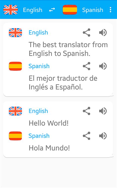 Español   Ingles. Traducir voz   Aplicaciones de Android ...