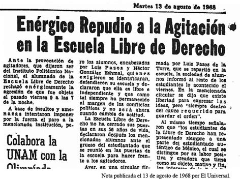 Especial: La Verdad Oculta Tras el Movimiento Estudiantil de 1968. – La ...
