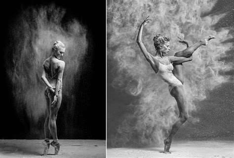 Espectaculares imágenes en blanco y negro de bailarinas cubiertas de ...