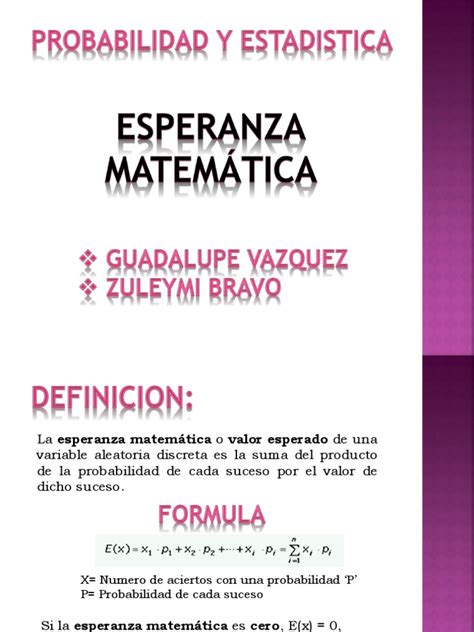 Esperanza Matematica