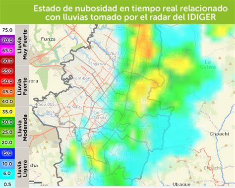 ¿Está lloviendo hoy en Bogotá? Consulta este mapa en tiempo real