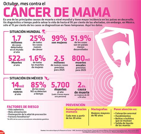 Estadísticas del cáncer de mama | Poblanerías en línea