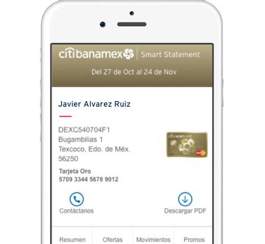 Estado de Cuenta Electrónico Citibanamex | Citibanamex.com