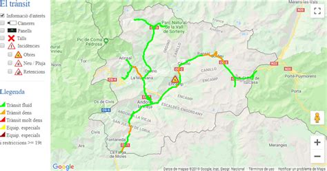 Estado Tráfico Carreteras Andorra