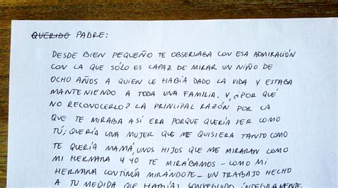 Este chico de 25 años escribió una carta a su papá: “Te ...