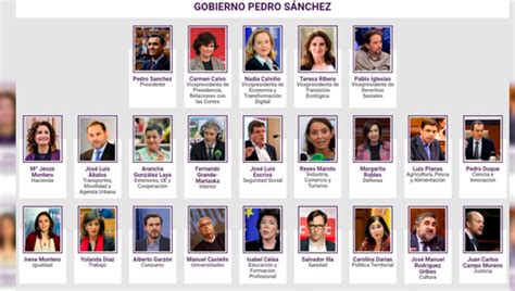 Estos son los ministros del nuevo Gobierno de Pedro ...