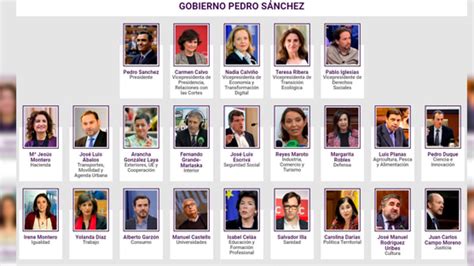 Estos son los ministros del nuevo Gobierno de Pedro Sánchez | Onda Cero ...