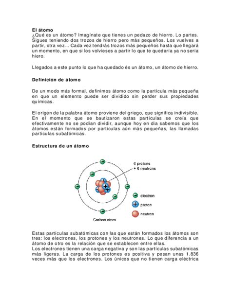 Estructura Del Atomo Y Sus Particulas   2020 idea e ...