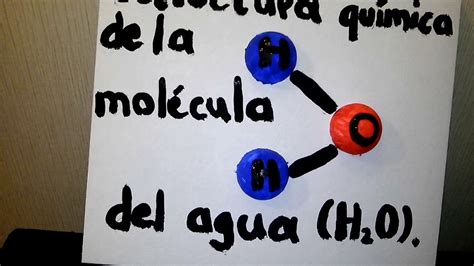 Estructura molecular del agua H2O.   YouTube