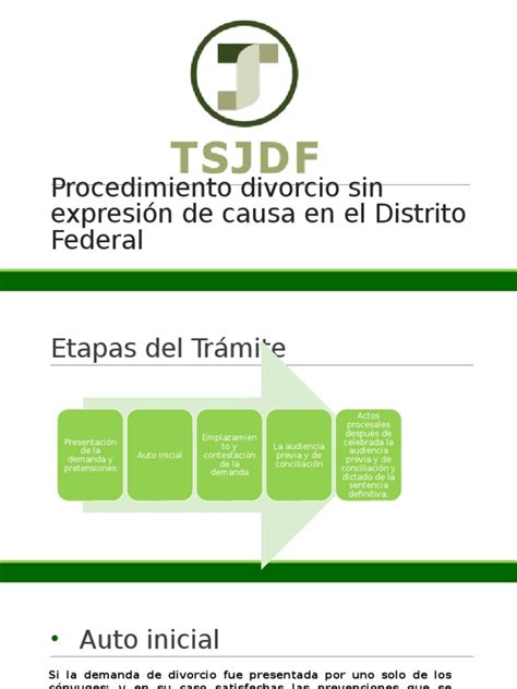 ETAPAS PROCESALES DEL DIVORCIO INCAUSADO EN EL DISTRITO FEDERAL ...