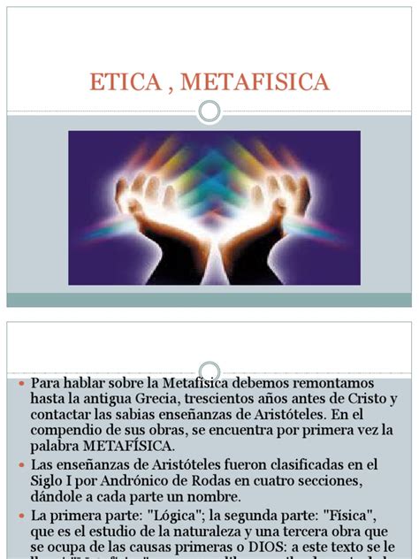 ETICA , METAFISICA.pdf | Metafísica | Existencia