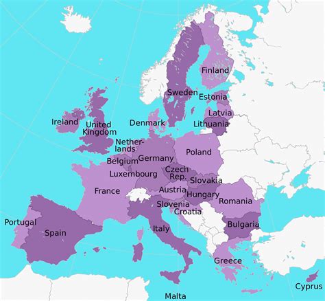 EU Map | Map of Europe | Europe Map