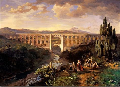Eugenio Landesio  Italy   1810 1879  Vista de la hacienda ...