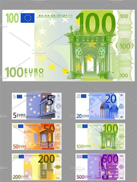 Euro banknotes | Bank notes, Euro, Graphic illustration