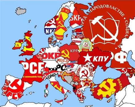 European communist parties by nation : r/MapPorn