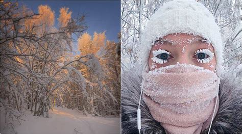 Ever seen frozen eyelashes? Photos of the coldest village ...