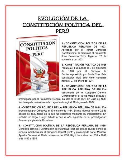 Evolución de la constitución política del perú by ...