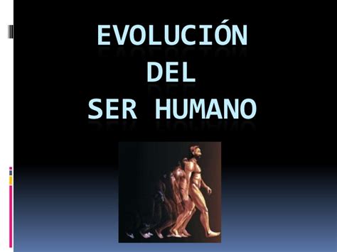 Evolucion del ser humano