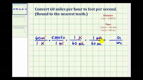 Ex: Convert Mile Per Hour to Feet Per Second   YouTube