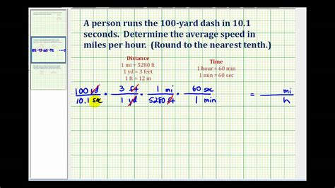 Ex: Convert Yards Per Second to Miles Per Hour   YouTube