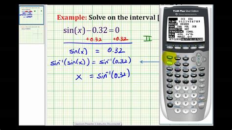 Ex: Solve sin x =a Using a Calculator  positive a    YouTube