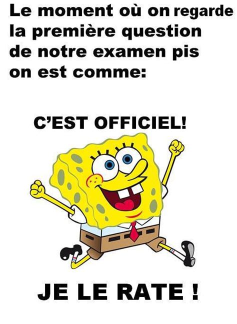 Examen : c est officiel je vais le foirer