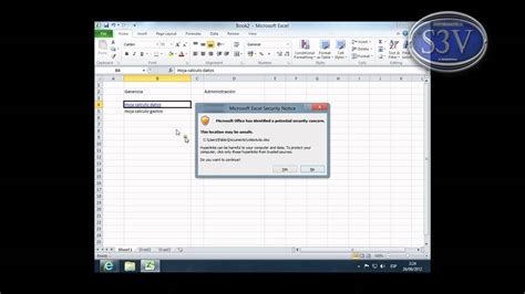 Excel 2010   Abrir una hoja de calculo externa   YouTube