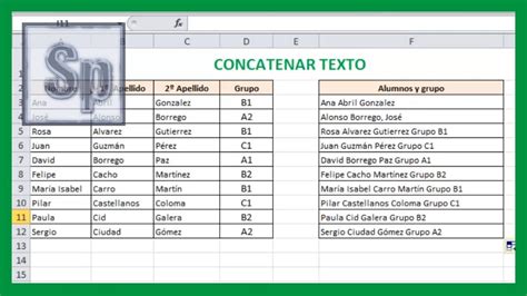 Excel   Concatenar texto. Unir textos de celdas en Excel ...