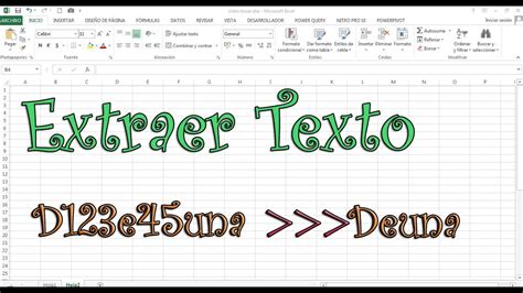 Excel: Extraer texto de una cadena con o sin macros   YouTube
