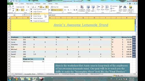 Excel Home Tab, Part 1   YouTube