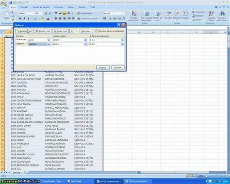 Excel ordenar por varias columnas   YouTube