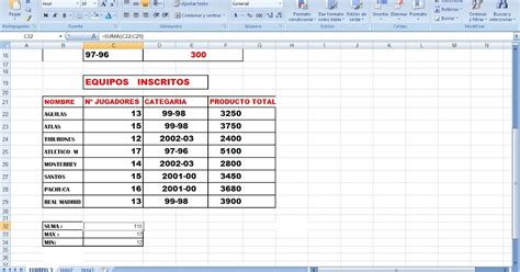 Excel: TIPOS DE DATOS CON SUS FUNCIONES