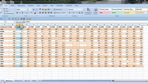 Excel VLOOKUP to Calculate Distances using Latitude ...
