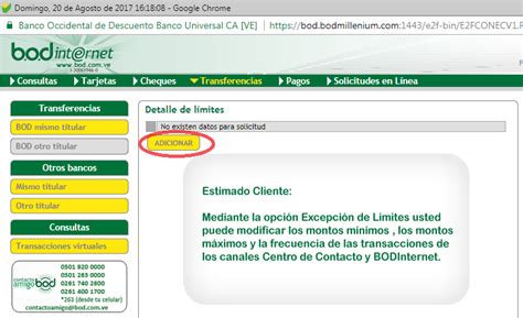 Excepcion limite banco bod Ayuda   Somos Digitalmente Gsm