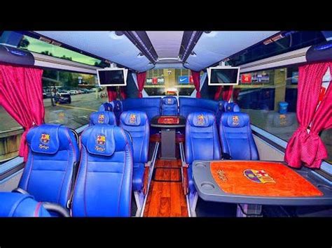 EXCLUSIVE: INSIDE THE FC BARCELONA OFFICIAL BUS || CAMP ...