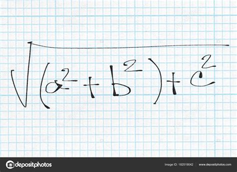 Exemplos Fórmulas Matemáticas Mão Livre Escrita Papel ...