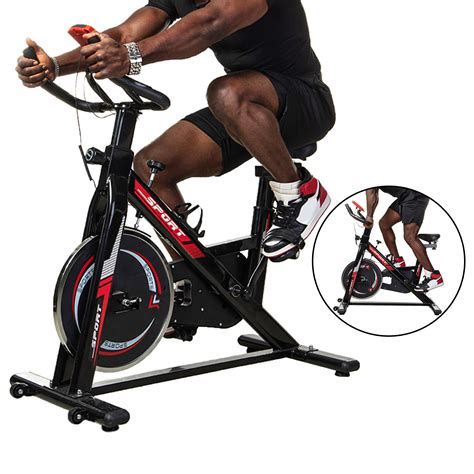 Exercise Bike with LCD Monitor,Indoor Cycling Bike,Fitness ...