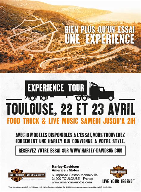 Experience Tour | Concessionnaire Officiel Harley Davidson Midi Pyrénées
