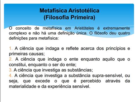 Explique:Metafisica de Aristoteles   Brainly.com.br
