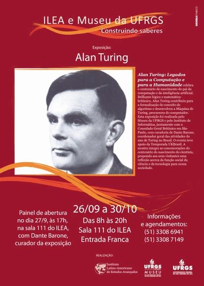 Exposição revisita obra de Alan Turing — UFRGS | Universidade Federal ...