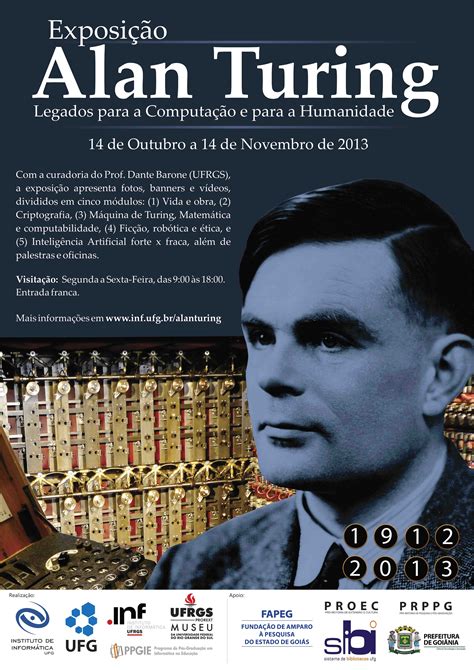 Exposição sobre Alan Turing na UFG | Ser Tão
