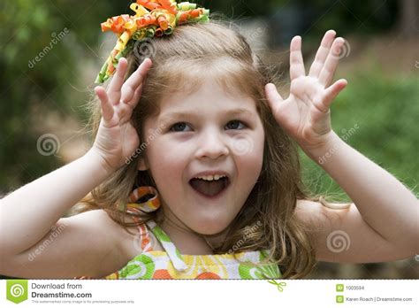 Expressive little girl stock photo. Image of adorable ...