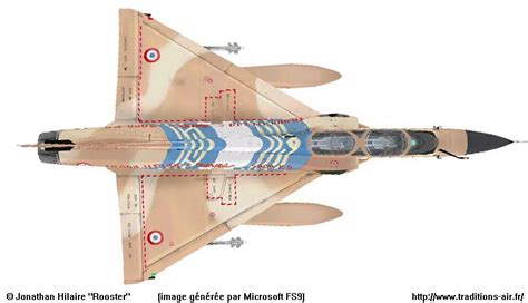 Extrados intrados pour les livrées spéciales Avions Mirage ...