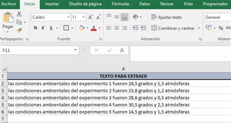 EXTRAER CUALQUIER PALABRA DE UNA CADENA DE TEXTO   Excel ...