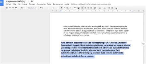 Extraer y copiar el texto de imágenes