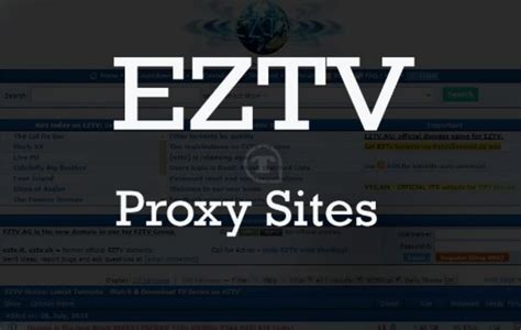 EZTV Proxy Sites and Alternative Sites